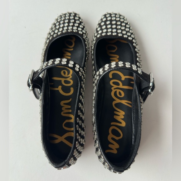 Sam Edelman Alvin Slip-On Loafer Ballet Flats Suede Buckle Gem Women's 7,5 - Picture 7 of 9